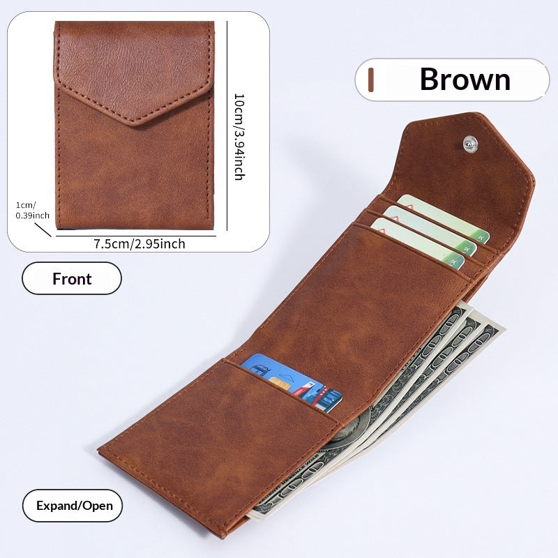 Crazy Horse Leather Wallet Small Purse