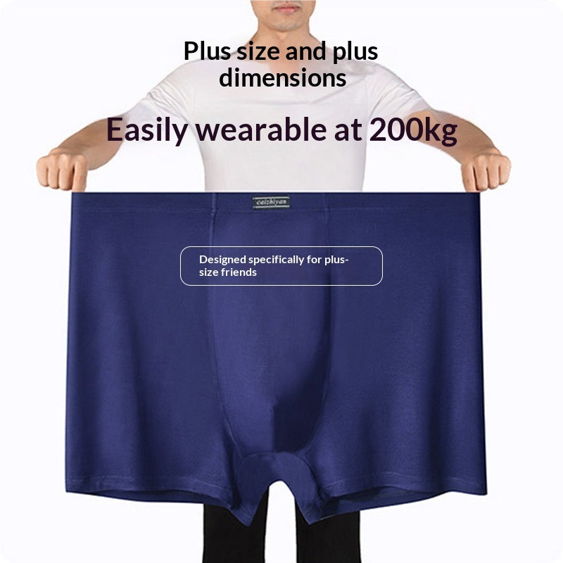 Men's Modal High-Waist Pants Plus-Size Boxer Briefs
