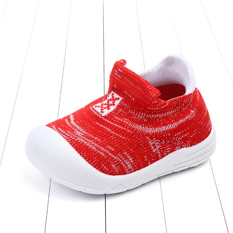 Spring Children''s Single Shoe Soft Sole Walking Shoes Non Slip Breathable Baby Shoes