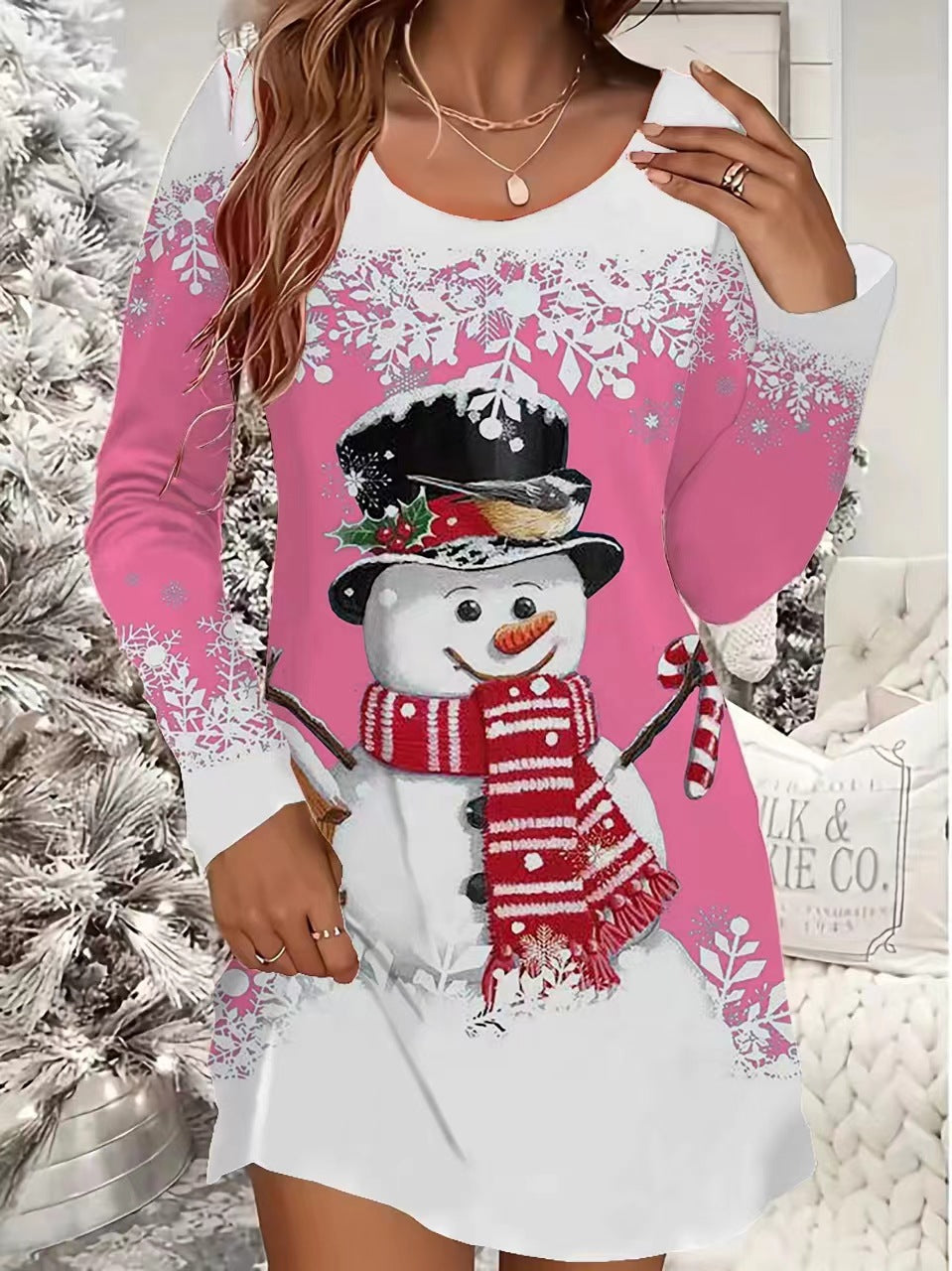 European And American Women's Clothing Christmas Leisure Dress
