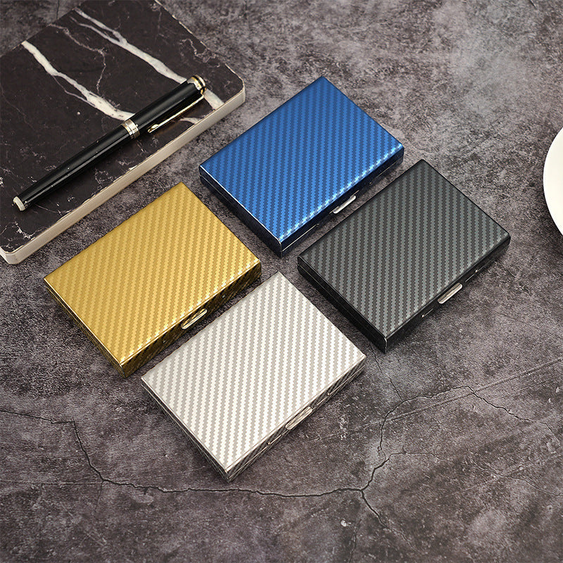 6-Slot Multi-Function Stainless Steel Large-Capacity Metal Card Holder