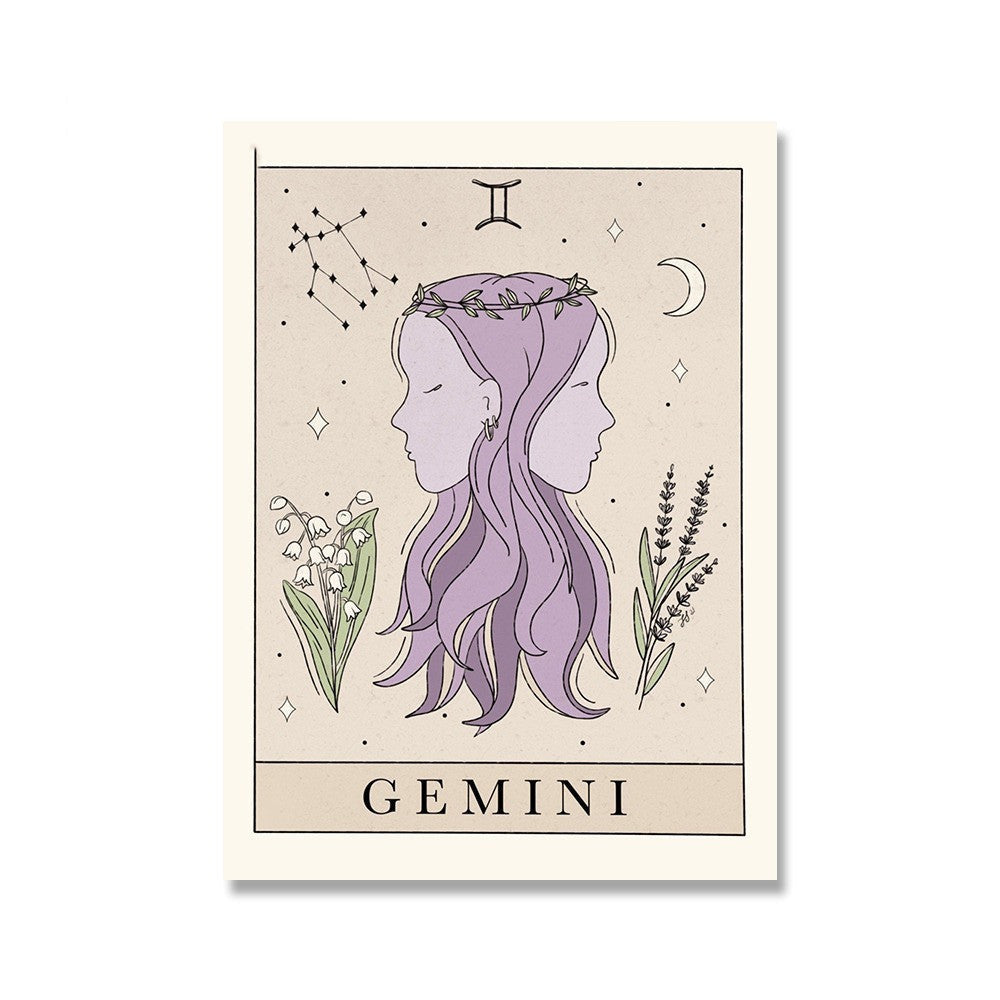 Tarot Canvas Painting Poster Constellation