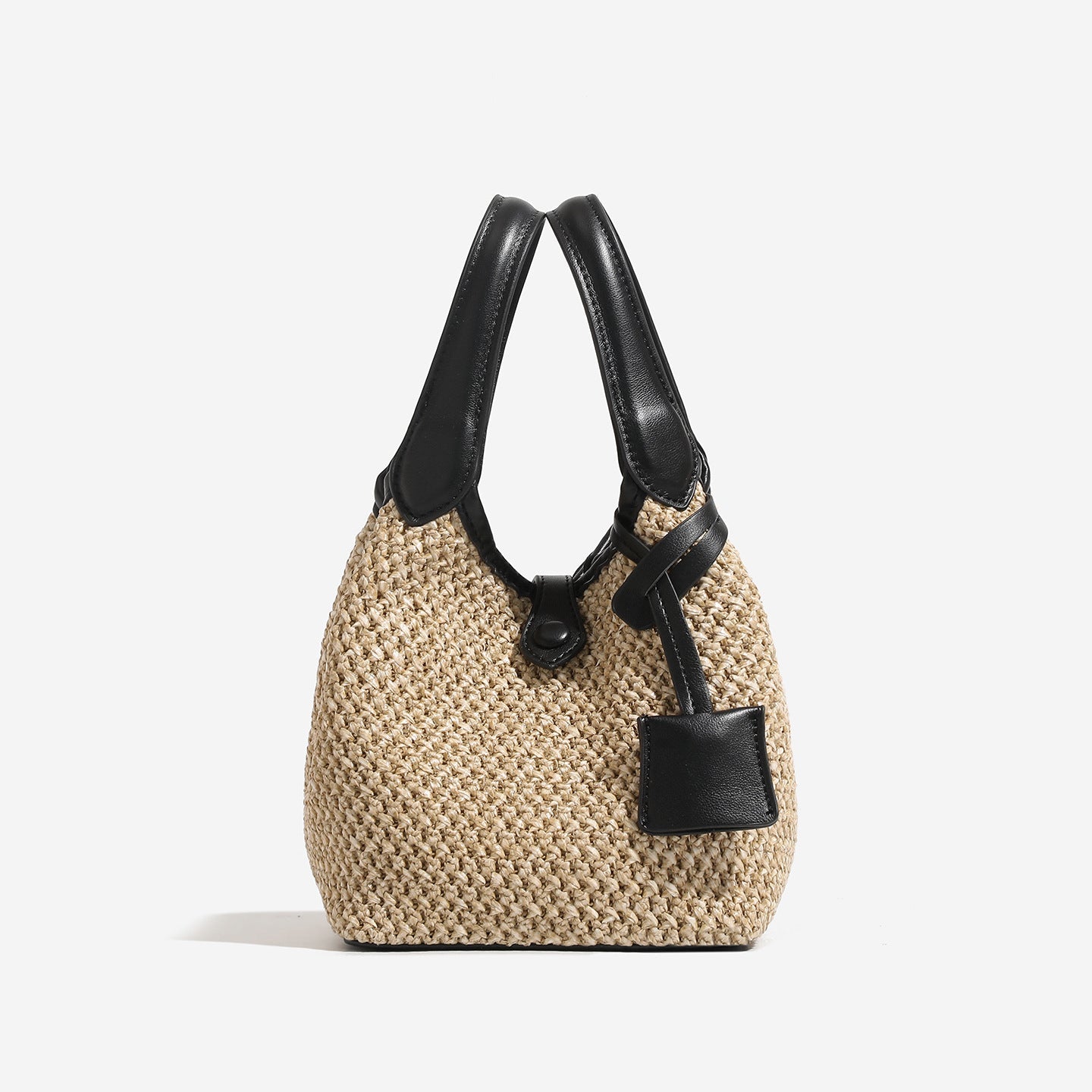 Korean-style Niche-design Straw Tote Bucket Bag