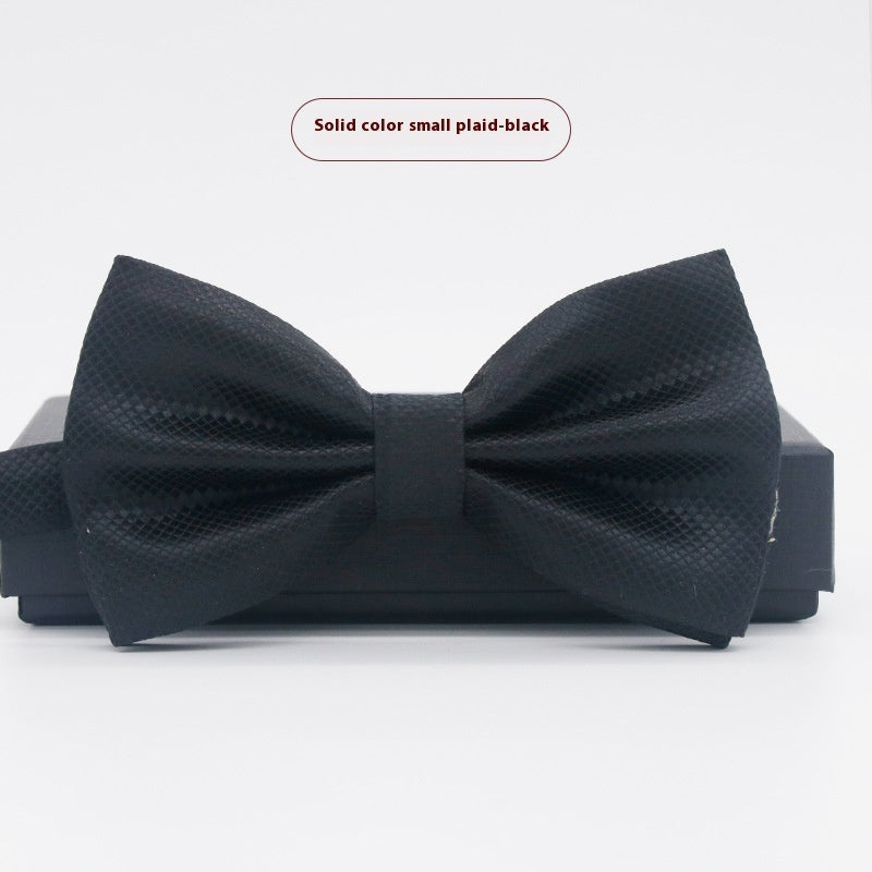 Men's Solid Color Formal Wear Wedding Business Casual Groom Groomsman Bow Tie
