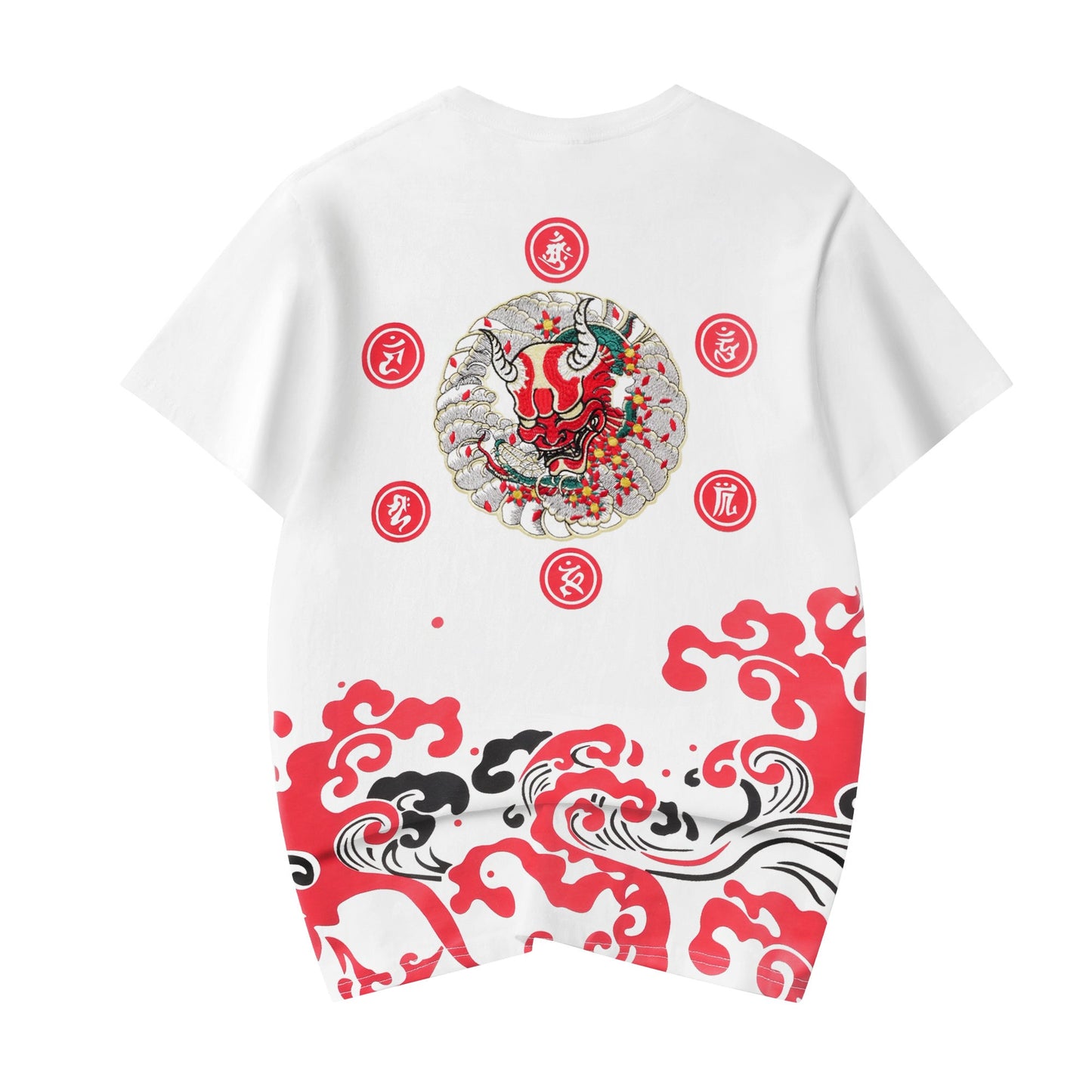 KH772 Red Demon besticktes T-Shirt