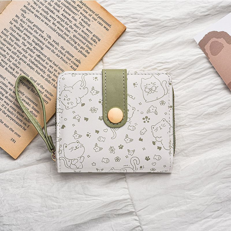 New Japanese-style Wallet Cute Cartoon Short Design