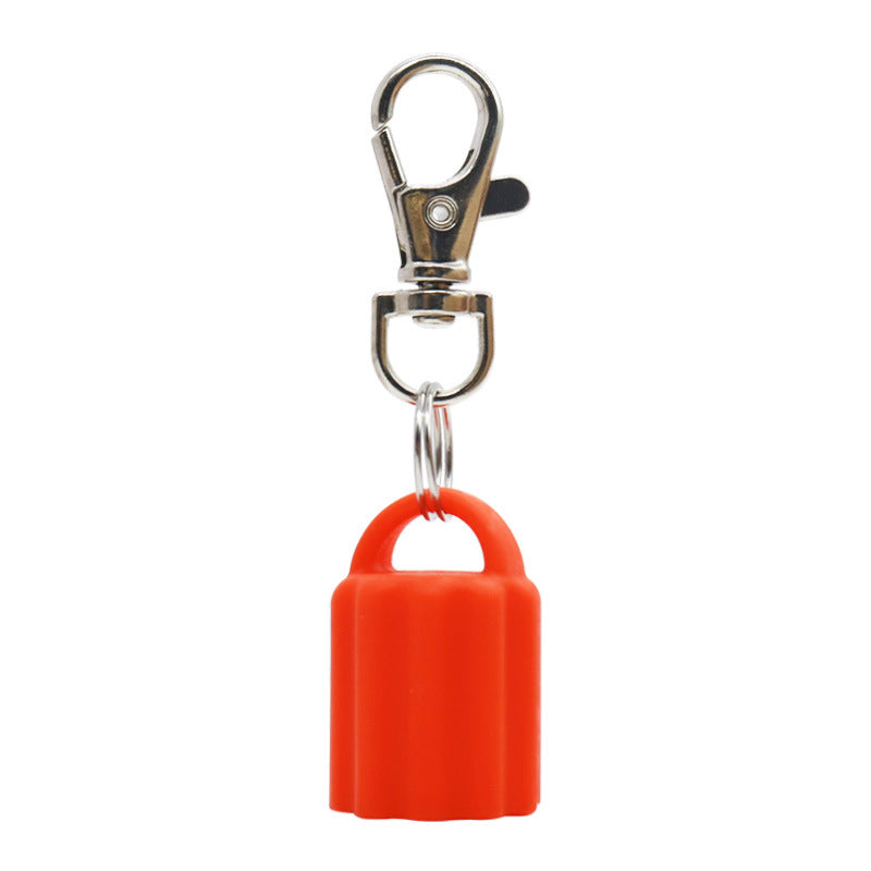Silicone Universal Lip Gloss Keychain Silicone Cap Lipstick Cover