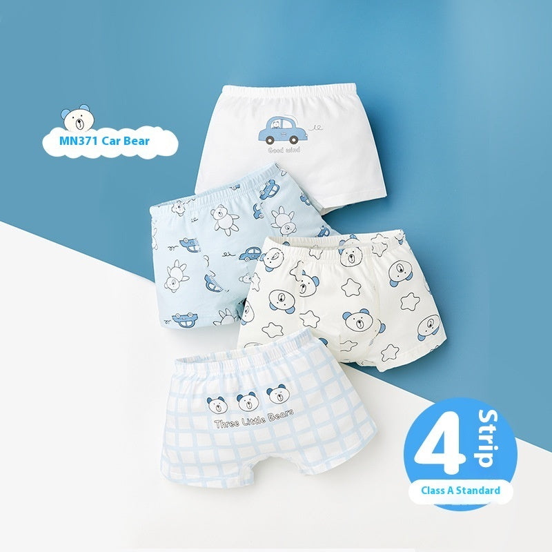 Children's Underwear Class A Pure Cotton Antibacterial Cartoon Boy