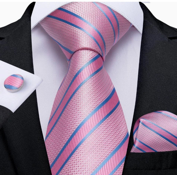 Men's Tie Suit Pocket Square Combo