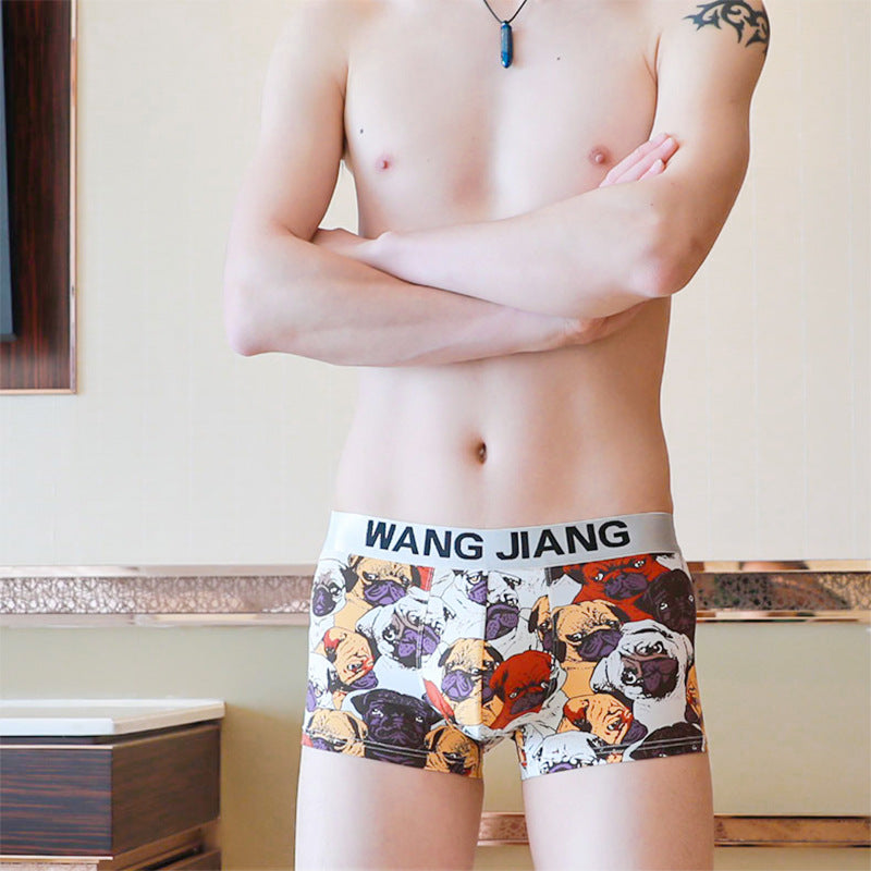 Men's Underwear Boxer Summer Ice Silk