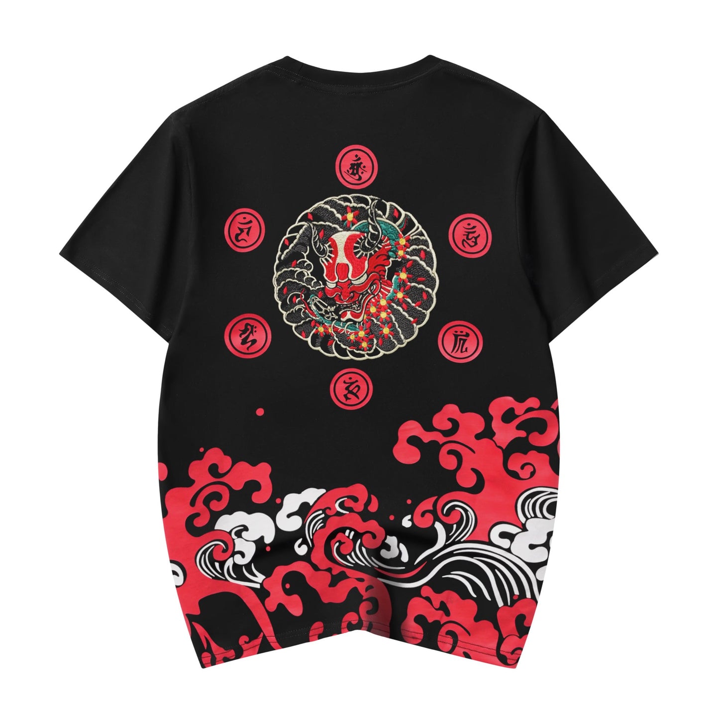 KH772 Red Demon besticktes T-Shirt