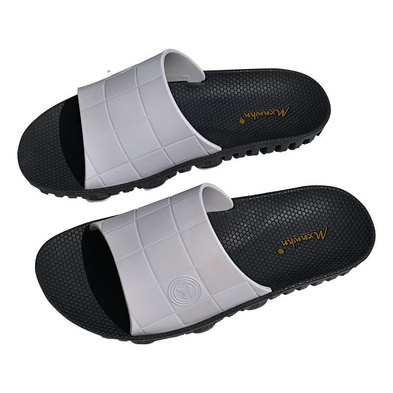 Mens Non-absorbent Rubber-soled Casual Slippers