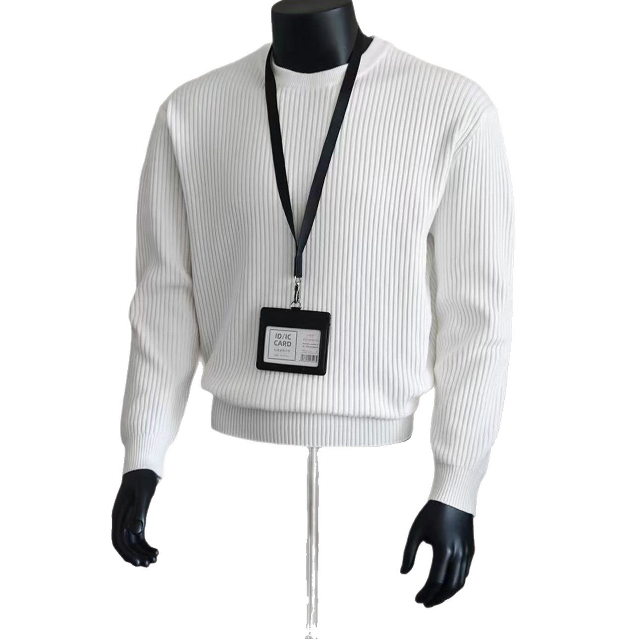 Knitted Sweater Men's Retro Loose Long-Sleeve Top