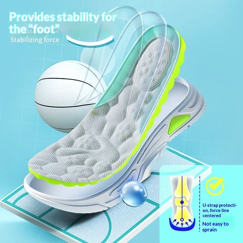 Childrens Breathable Sweat-absorbing Shock-absorbing Insoles