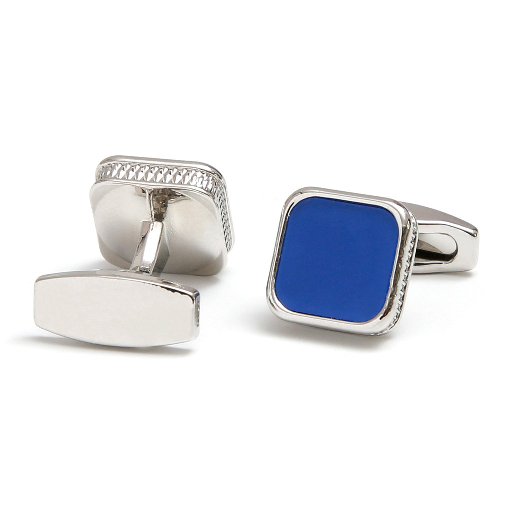 Men's Cufflinks Fashion Square Drop Oil Simple 4 Colors