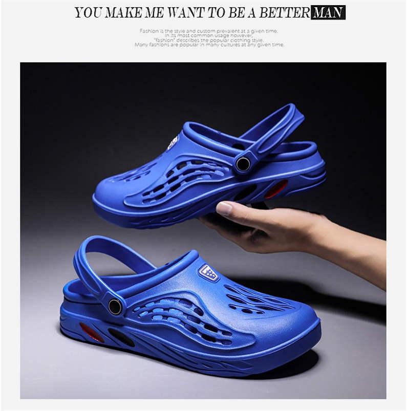 Fashion Men's Sandal For Home Platform Flip Flops Sandals Summer Shoes For Men Outdoor Fashion Clogs Non Slip Water Shoes With Strap Sports Sandals Lightweight Quick Dry Adult Clogs