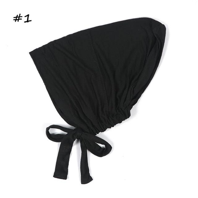 Fashion Modal Under Scarf  Hijab Turban Cap Cotton With Band Adjustable Inner Hijab cap Muslim Turban Hijab Cap For Women