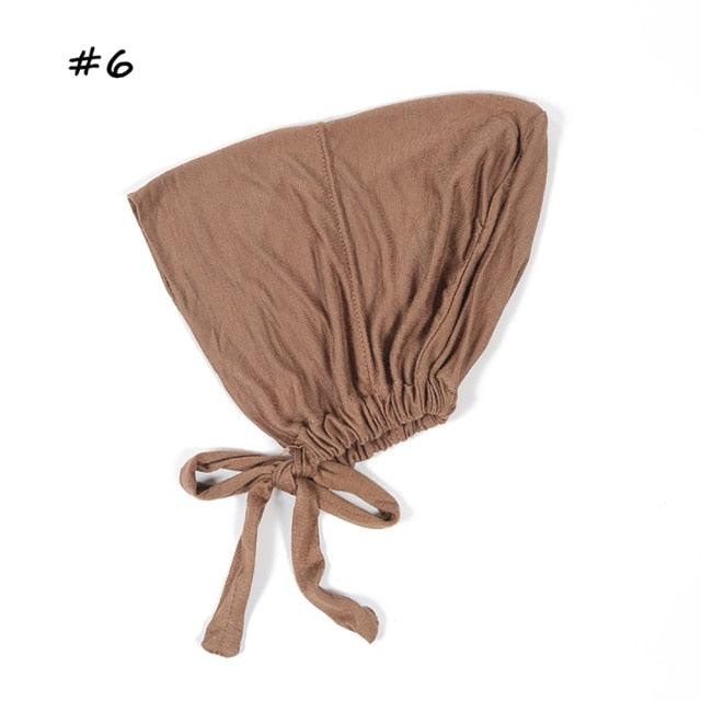 Fashion Modal Under Scarf  Hijab Turban Cap Cotton With Band Adjustable Inner Hijab cap Muslim Turban Hijab Cap For Women