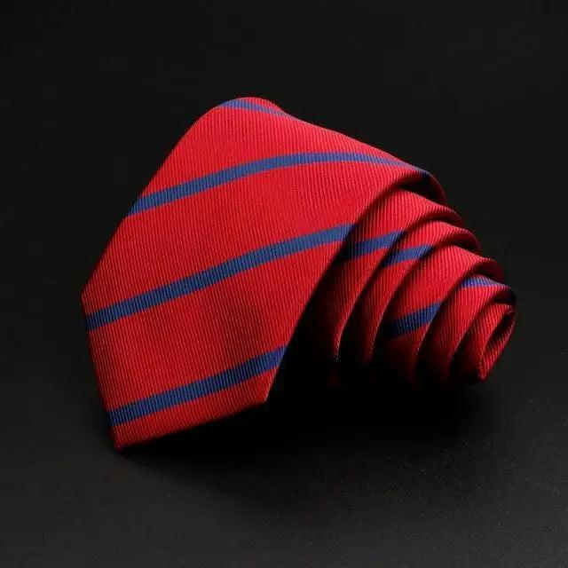 Fashionable Men Office Elegant Necktie Daily Wear Wedding Necktie Party Men Striped Formal Design Neckties Classic Plaid Necktie Stripe Ties Pattern Business Formal Tie