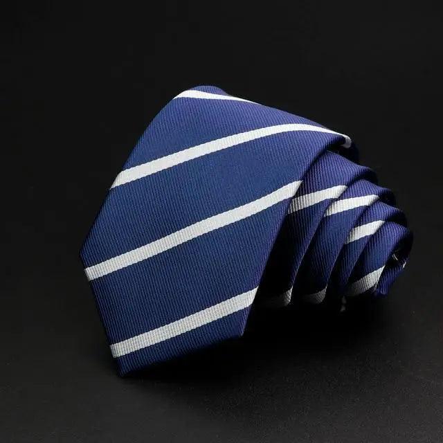 Fashionable Men Office Elegant Necktie Daily Wear Wedding Necktie Party Men Striped Formal Design Neckties Classic Plaid Necktie Stripe Ties Pattern Business Formal Tie