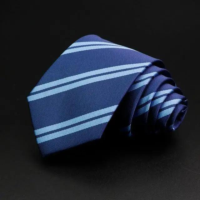 Fashionable Men Office Elegant Necktie Daily Wear Wedding Necktie Party Men Striped Formal Design Neckties Classic Plaid Necktie Stripe Ties Pattern Business Formal Tie