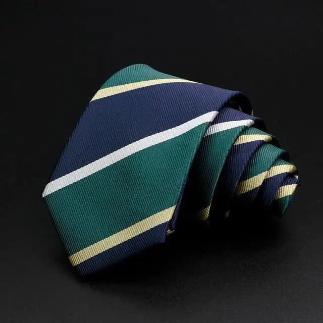 Fashionable Men Office Elegant Necktie Daily Wear Wedding Necktie Party Men Striped Formal Design Neckties Classic Plaid Necktie Stripe Ties Pattern Business Formal Tie