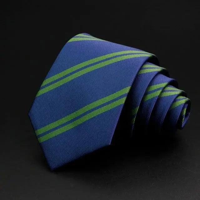Fashionable Men Office Elegant Necktie Daily Wear Wedding Necktie Party Men Striped Formal Design Neckties Classic Plaid Necktie Stripe Ties Pattern Business Formal Tie