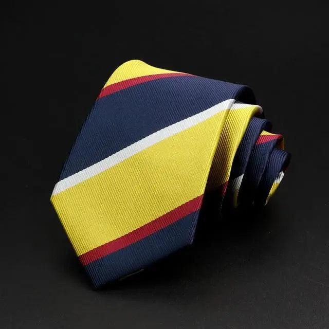 Fashionable Men Office Elegant Necktie Daily Wear Wedding Necktie Party Men Striped Formal Design Neckties Classic Plaid Necktie Stripe Ties Pattern Business Formal Tie