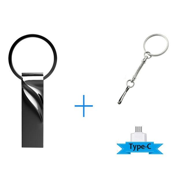 Fast Pen Drive 128GB Flash USB Flash Drive Metal Waterproof USB Drive Memory 8GB Metal Pen Drive 16GB 32GB Key USB Flash Drives 64GB Stick Pen