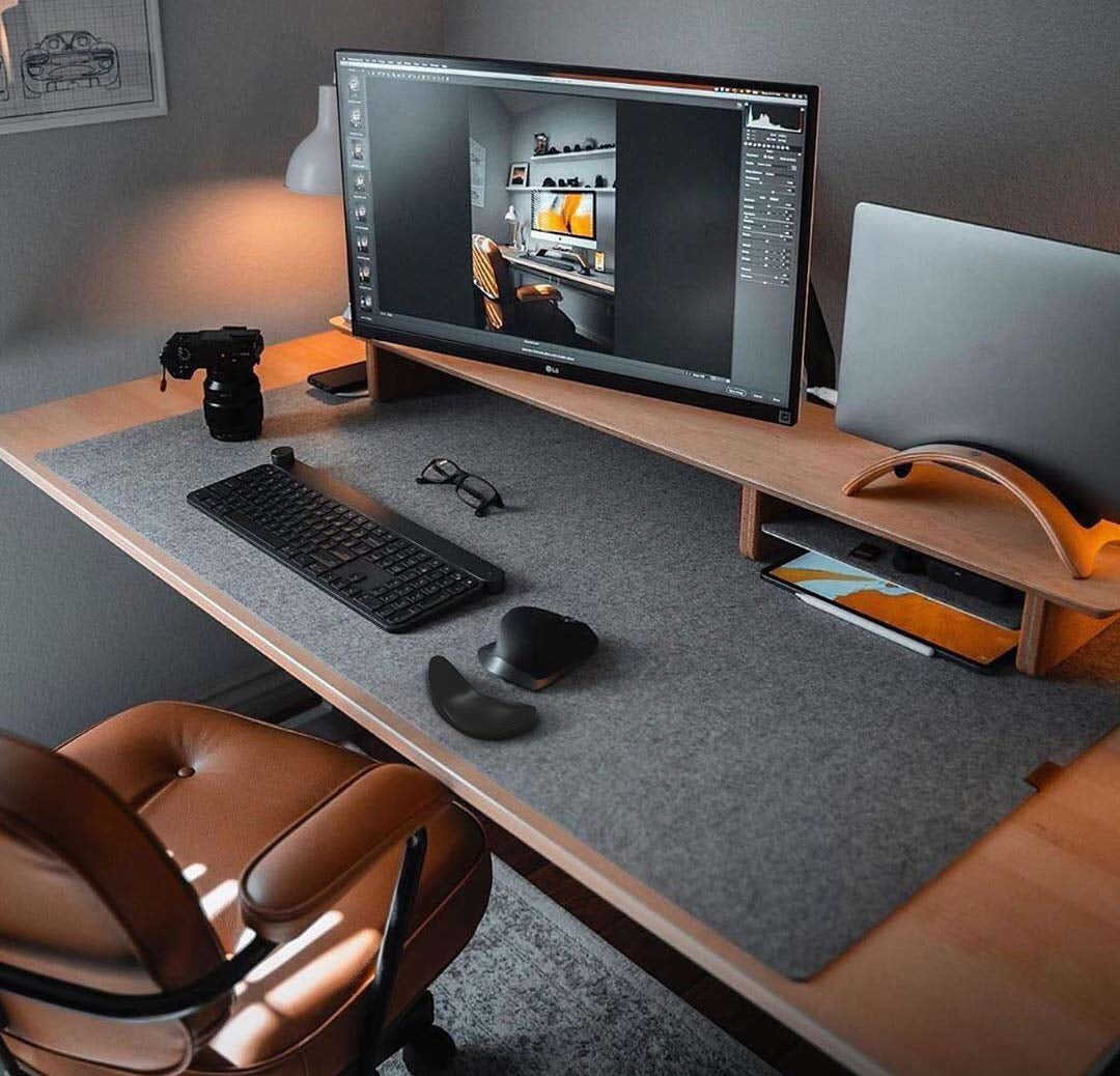 Ergonomic Silicone Gel Mouse Pad with Wrist Rest
