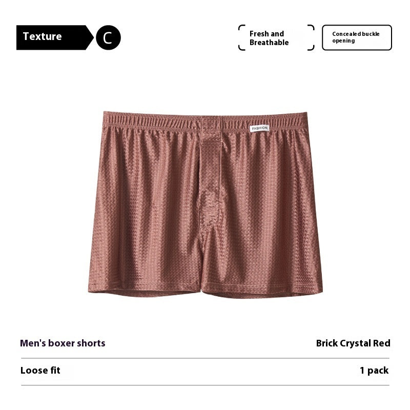 Ice Silk Arrow Pants Nylon Ice Silk Men's Boxers