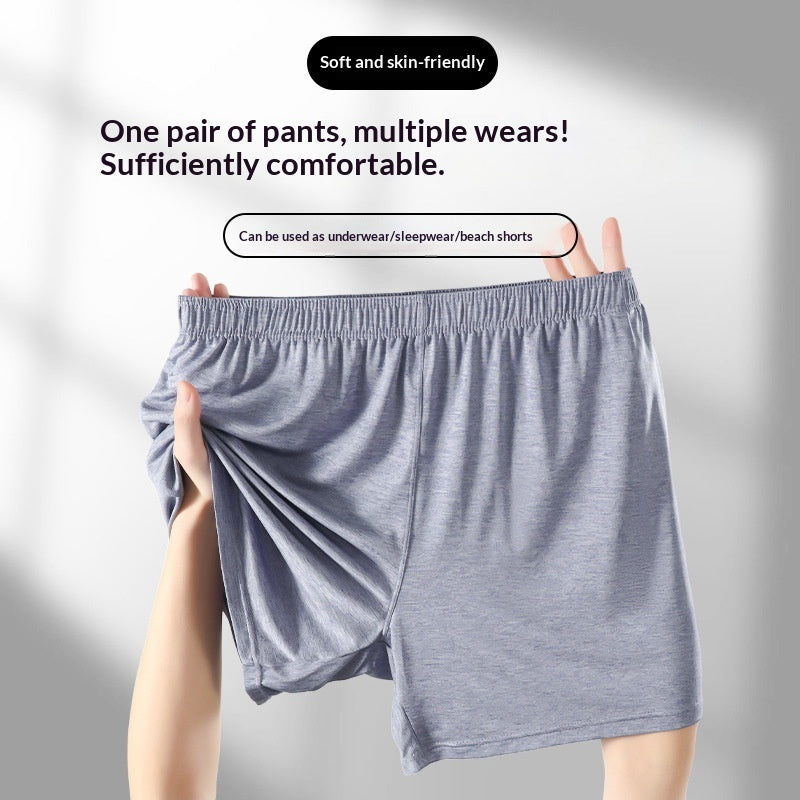 Thin Loose-fit Trendy Breathable Boxer Briefs In Plus Sizes