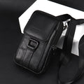 Leather Men's Mobile Phone Bag Multifunctional Waist Bag