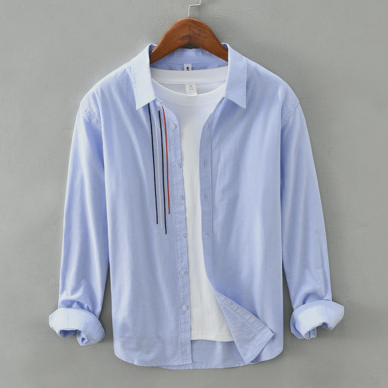 Cotton Long-sleeve Simple Handsome Casual And Versatile Shirt Jacket