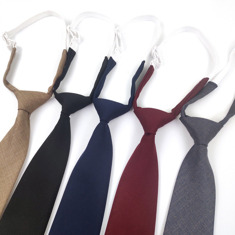 Solid Color Navy Blue Tie Men's Tie