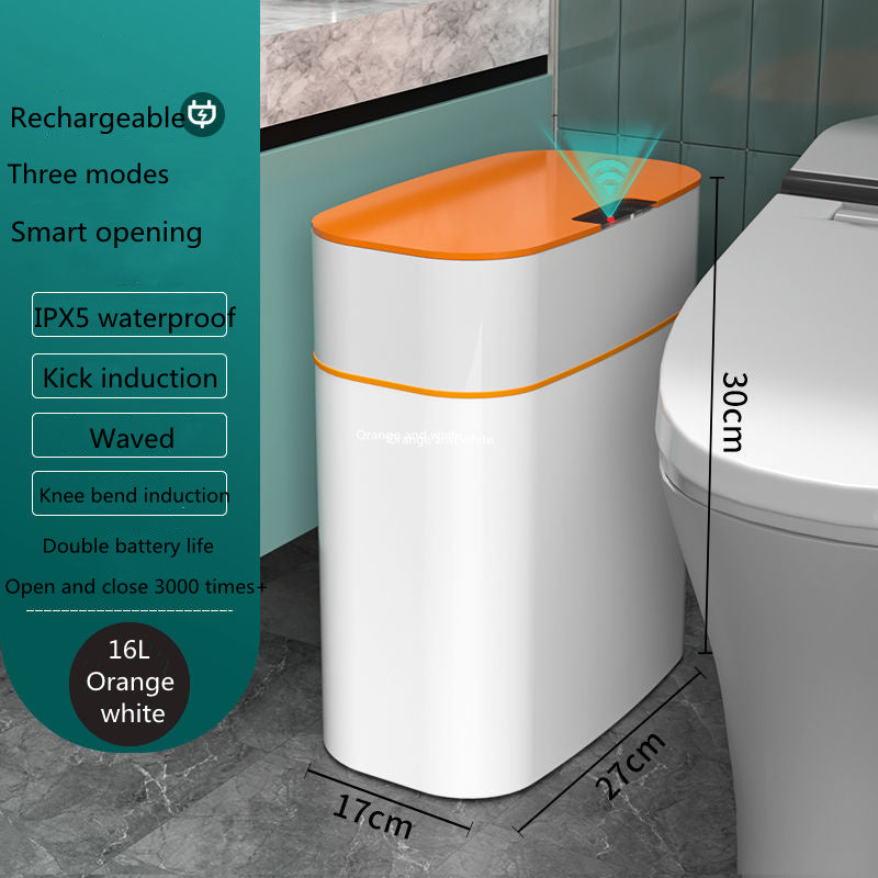 Smart Trash Can with Lid Automatic Induction