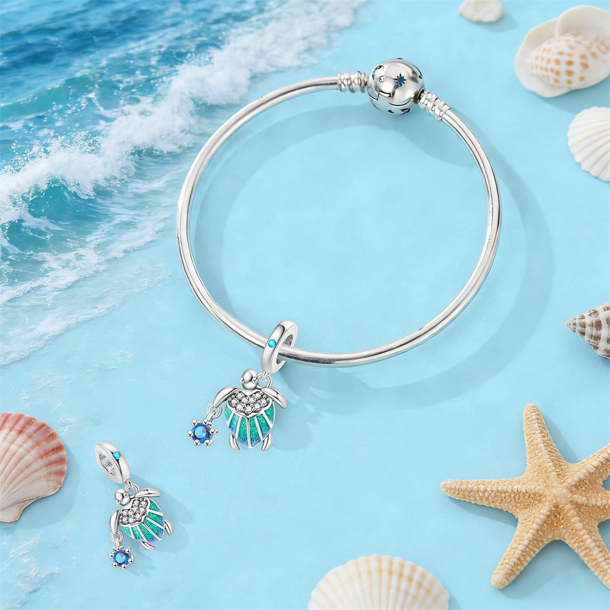 DIY Ocean Series Beaded Pendant Bracelet Accessories