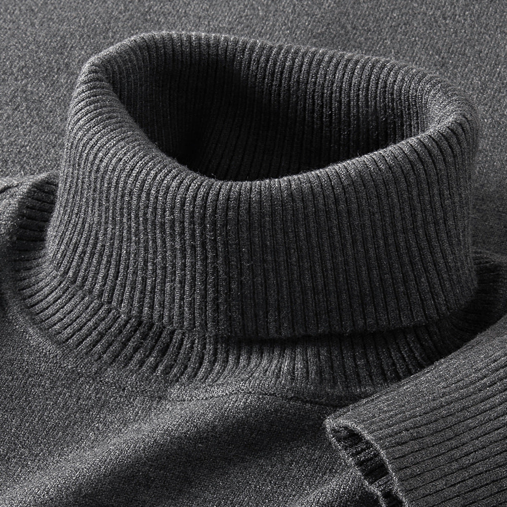 Mens Thermal Turtleneck Sweater For Layering Under Knitwear