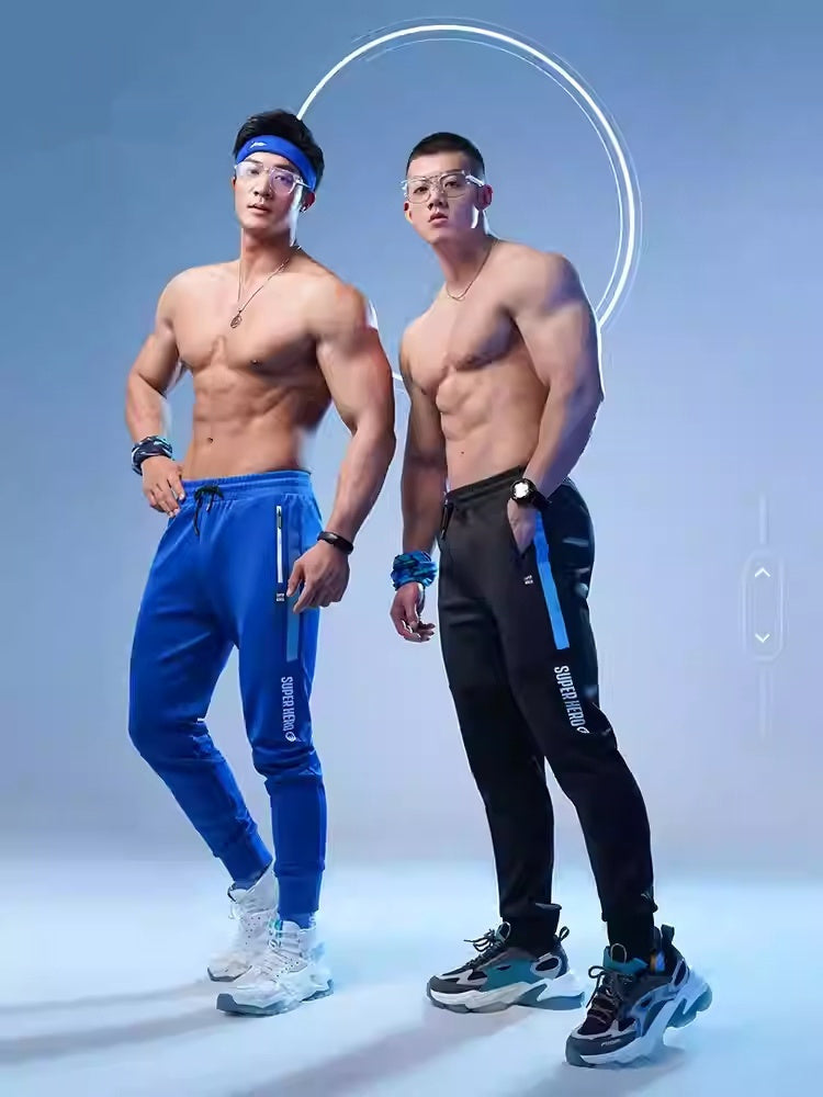 MoLiFang Trendy Brand Mens Fleece-lined, Thickened Sweatpants
