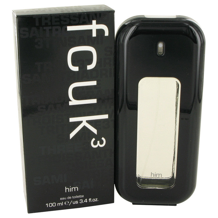 Fcuk 3 by French Connection Eau De Toilette Spray 100 ml für Herren