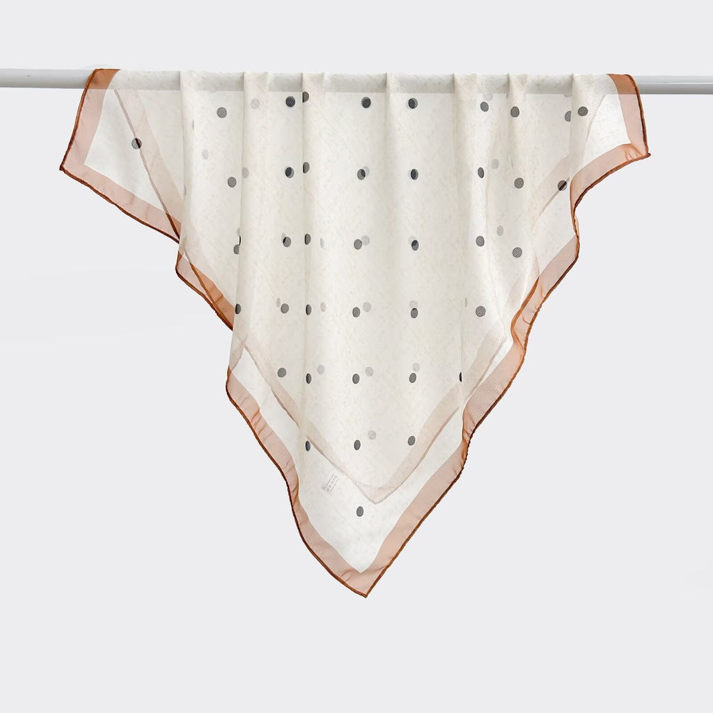 Versatile Printed Thin Square Scarf