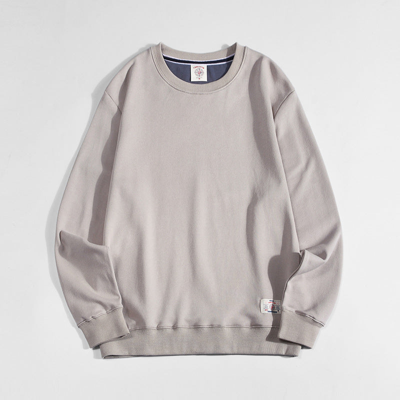 Mens Solid-color Casual Long-sleeve Hoodie