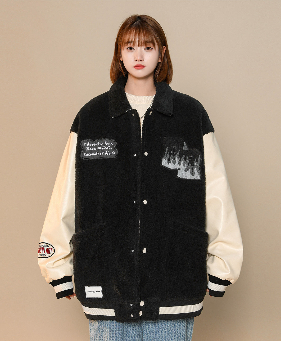 Blouson teddy femme