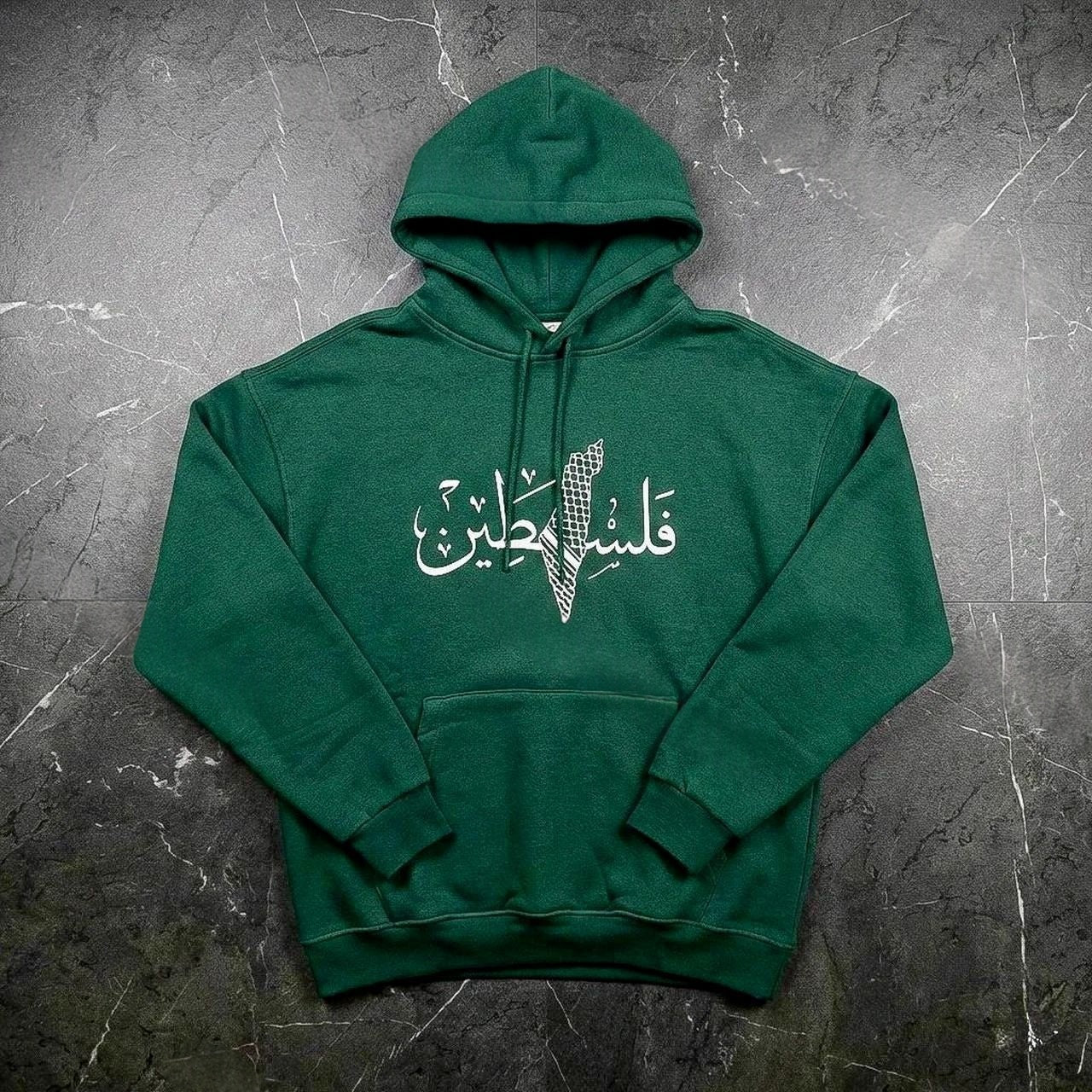 Dark Green Hooded Sweater For Men And Women