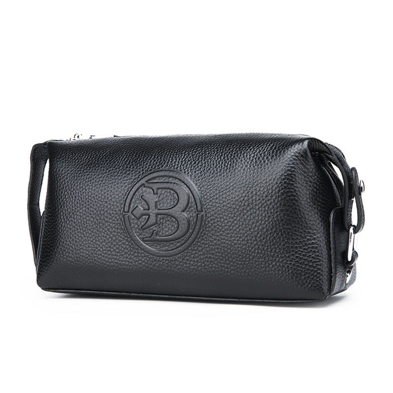 Stylish Cowhide Bag Waterproof Leather Mens Bag
