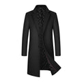 Men's Woolen Overcoat Mid-length Cotton-padded And Thickened