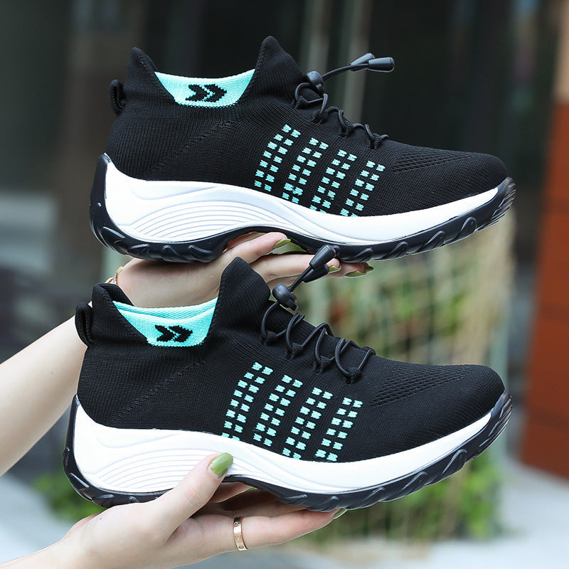 Breathable Shoes Trendy And Fashionable Lightweight Socks Womens Athletic Shoes