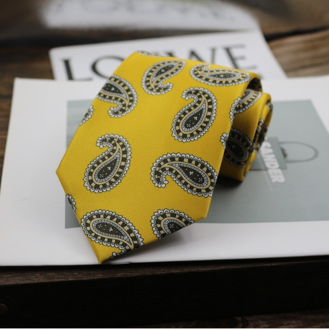 9cm Business Formal Wide-width Tie, Mens Vintage Style