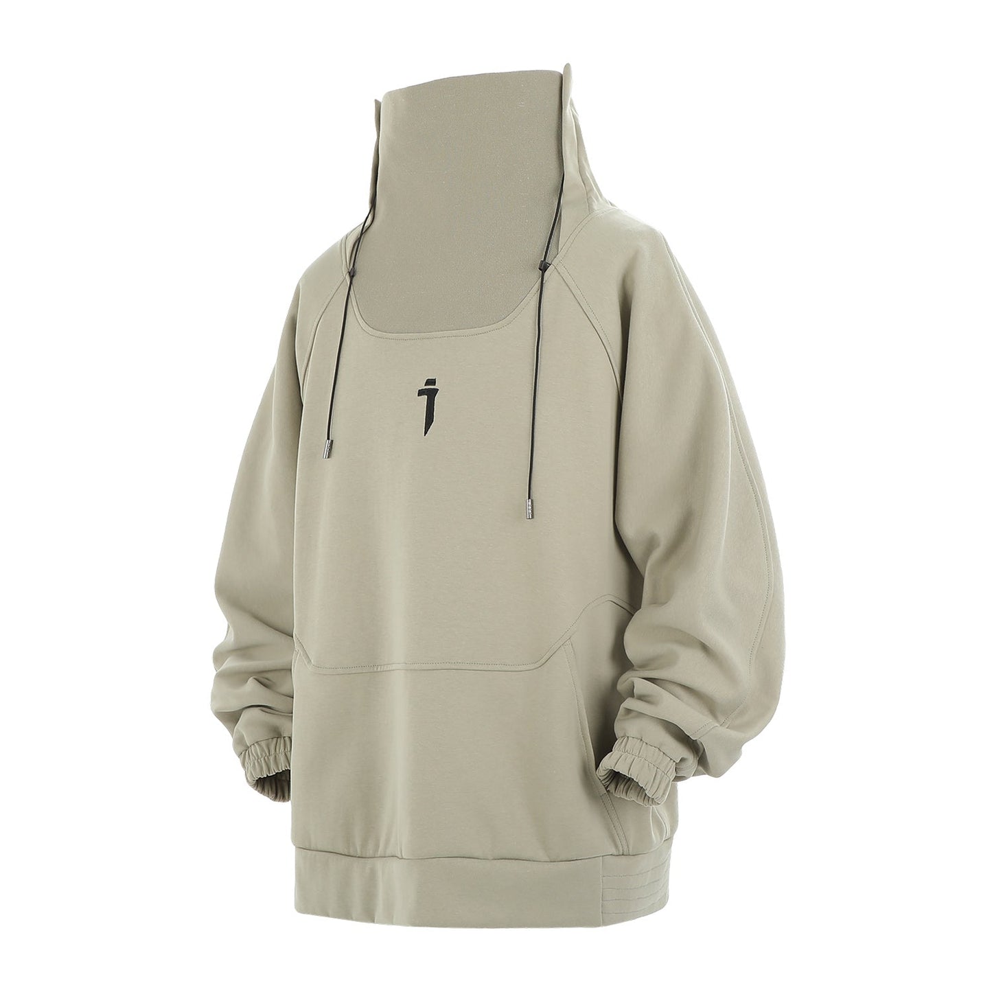 HiH49 Pull Col Montant Précision Olive