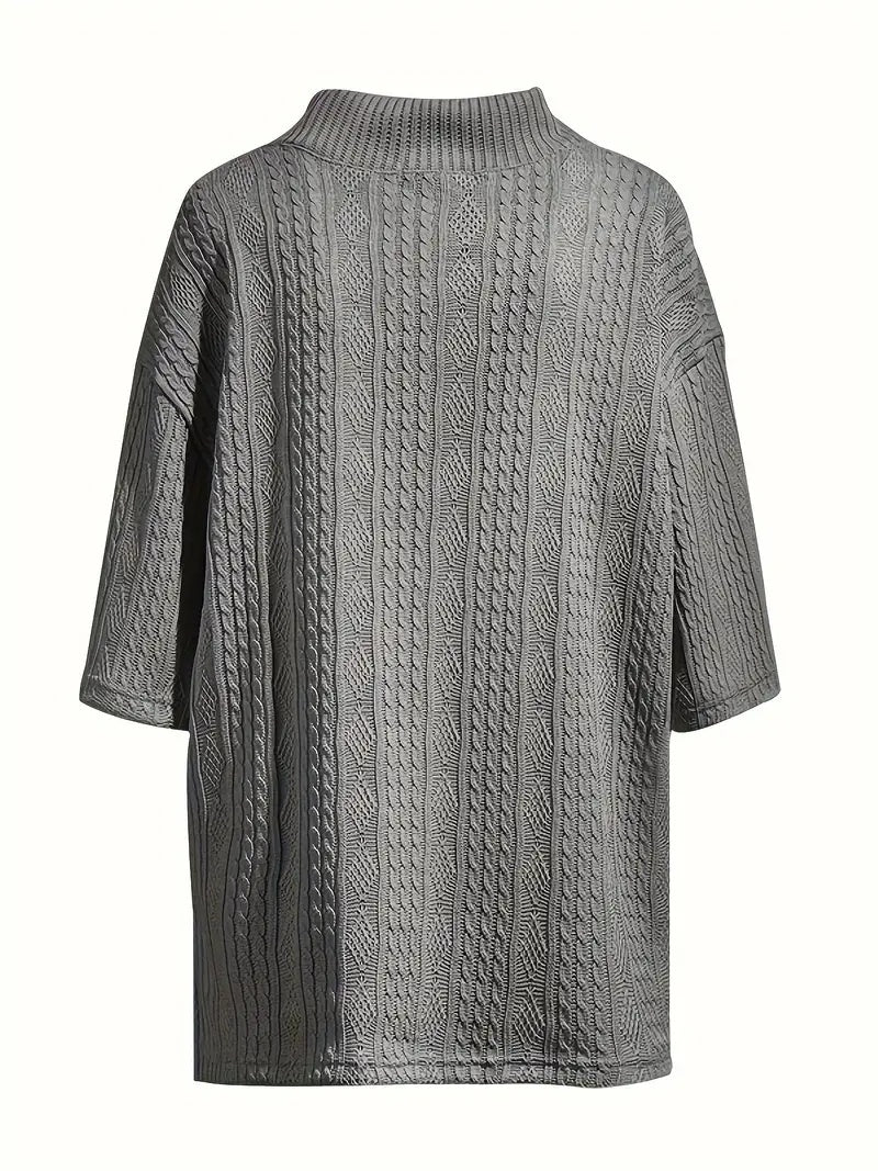 Men's Jacquard V Neck Shirt & Shorts Set